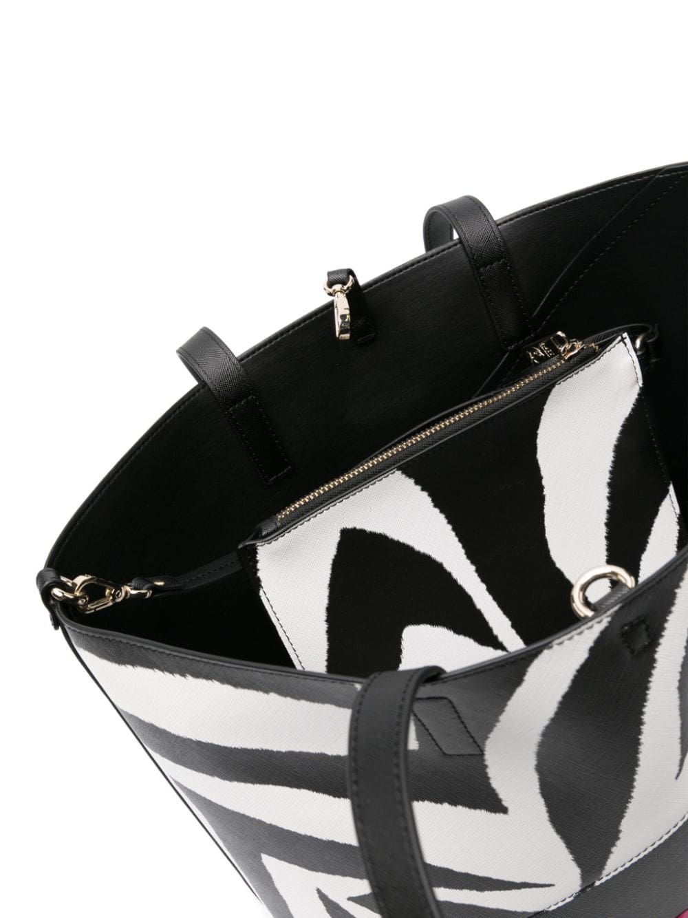 Just Cavalli zebra-print panelled tote bag - Image 5