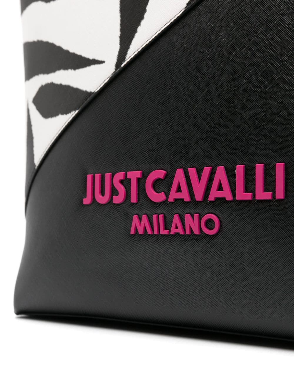 Just Cavalli zebra-print panelled tote bag - Image 4