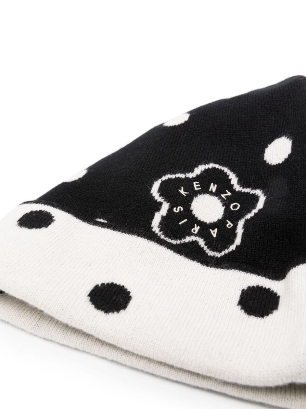 Kenzo logo-intarsia knitted wool beanie - Image 2