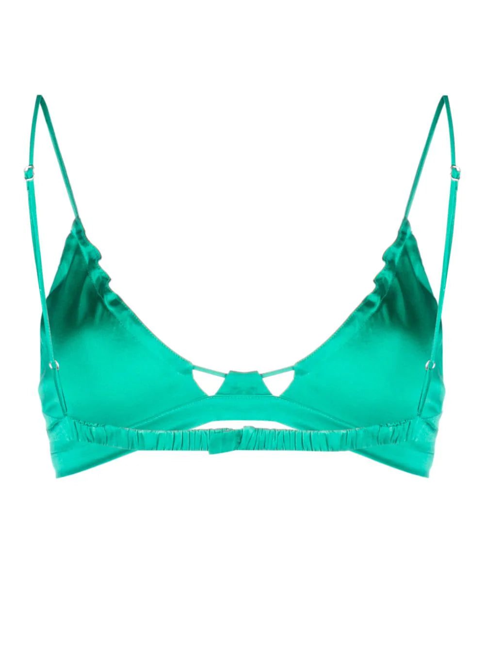 Forte Forte triangle-cup satin bra - Image 2