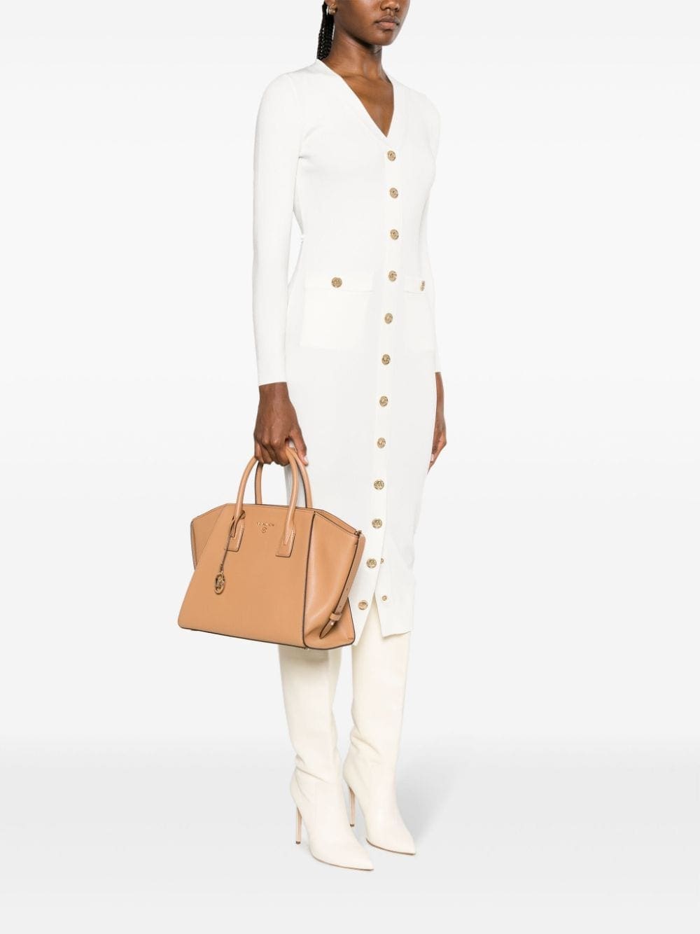 Michael Michael Kors large Avril logo-lettering leather tote bag - Image 2