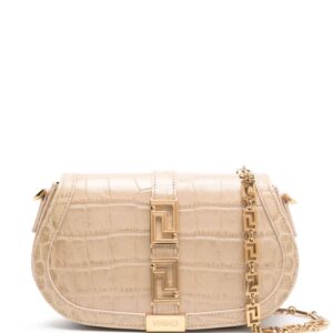 Versace Greca Goddess embossed shoulder bag
