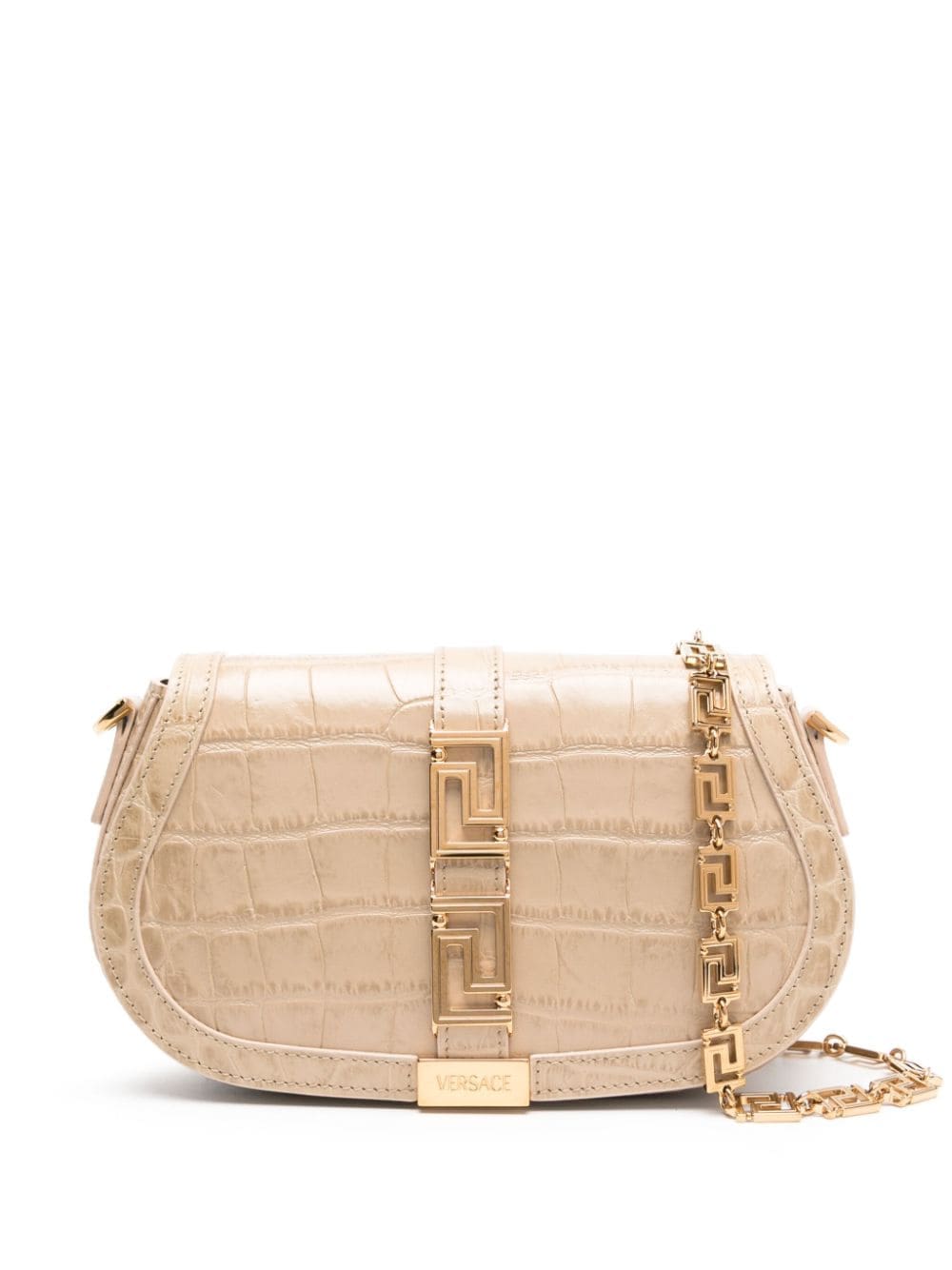 Versace Greca Goddess embossed shoulder bag