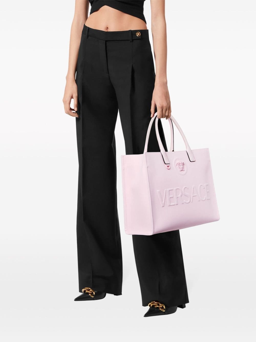 Versace La Medusa leather tote bag - Image 2