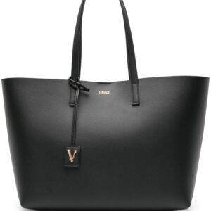 Versace Virtus leather tote bag