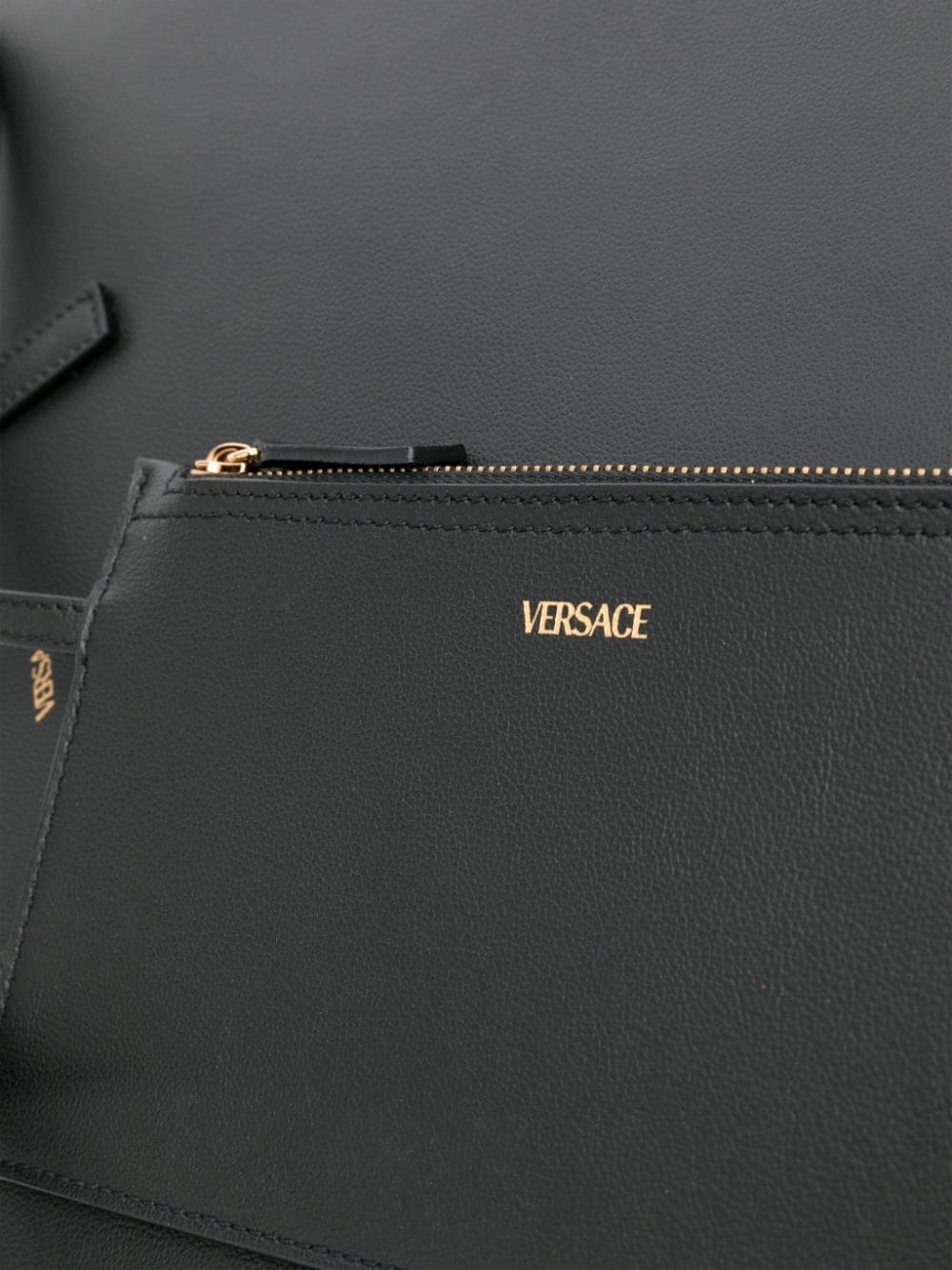 Versace Virtus leather tote bag - Image 4