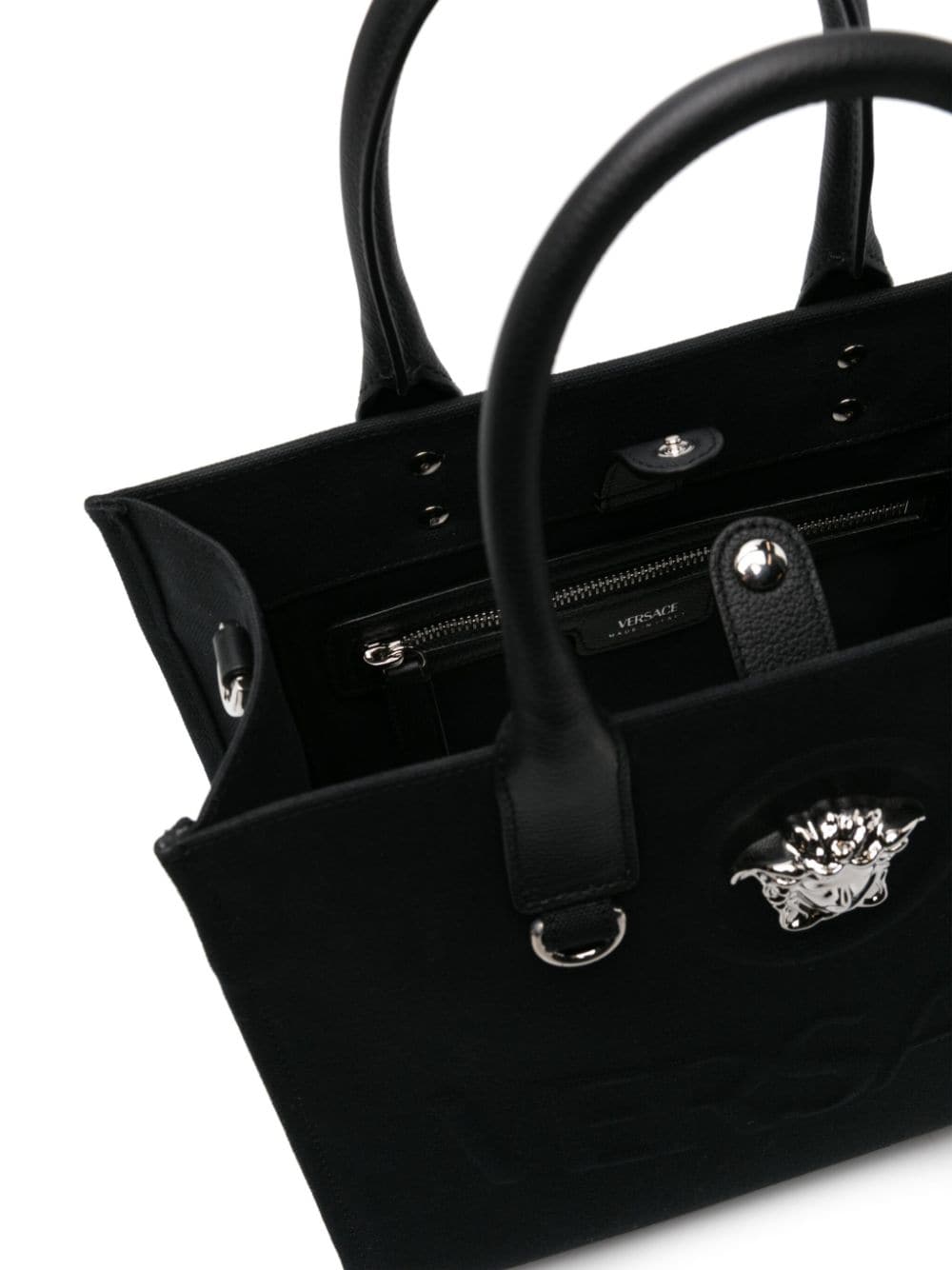 Versace small La Medusa canvas tote bag - Image 5