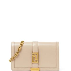 Versace Greca Goddess leather shoulder bag