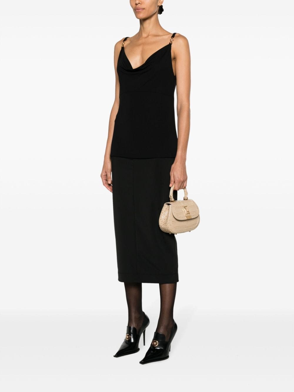 Versace Greca Goddess embossed mini bag - Image 2