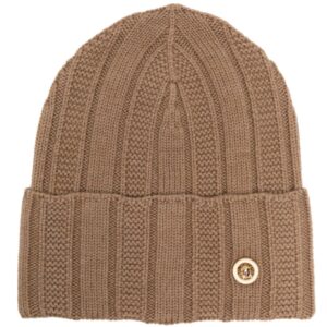 Versace Medusa-plaque ribbed beanie