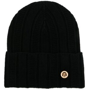 Versace Medusa chunky-knit beanie