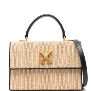 Off-White Jitney 1.4 raffia tote bag