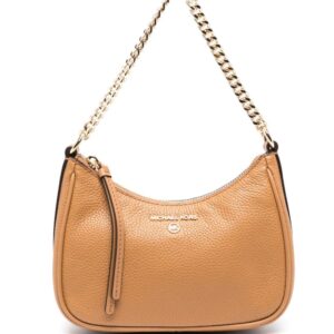 Michael Kors logo-plaque leather shoulder bag