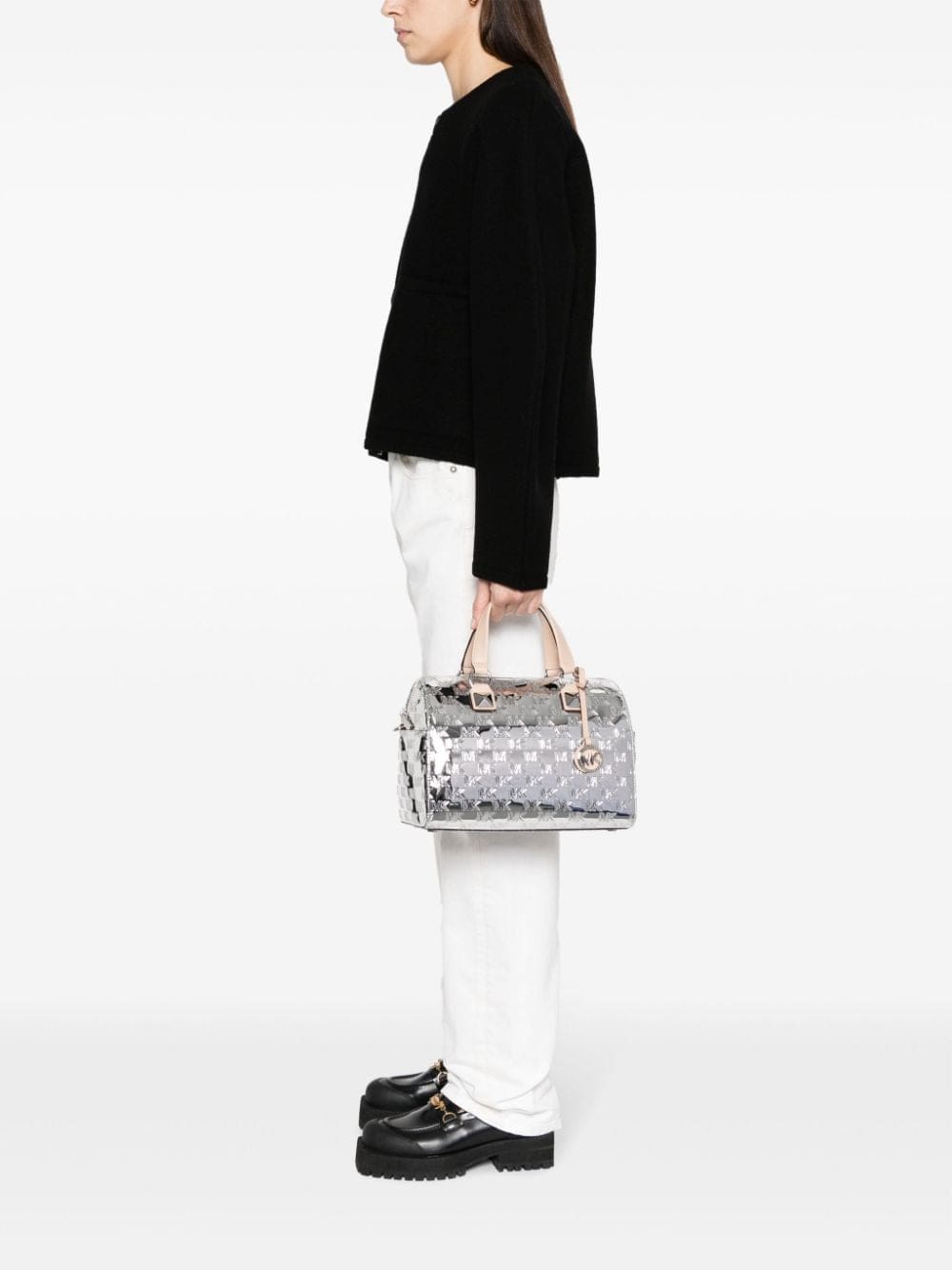 Michael Kors medium Grayson logo-embossed tote bag - Image 2