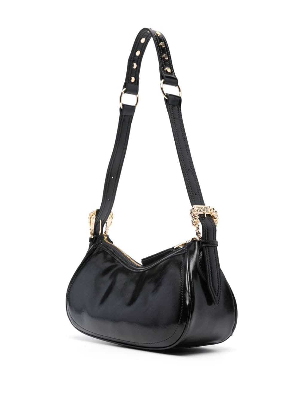 Versace Jeans Couture logo-patch faux-leather shoulder bag - Image 3