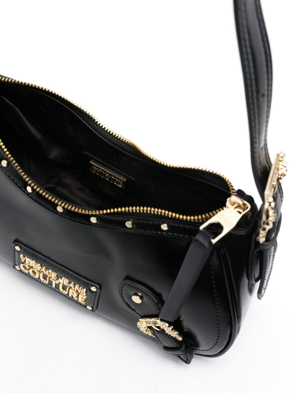 Versace Jeans Couture logo-patch faux-leather shoulder bag - Image 5