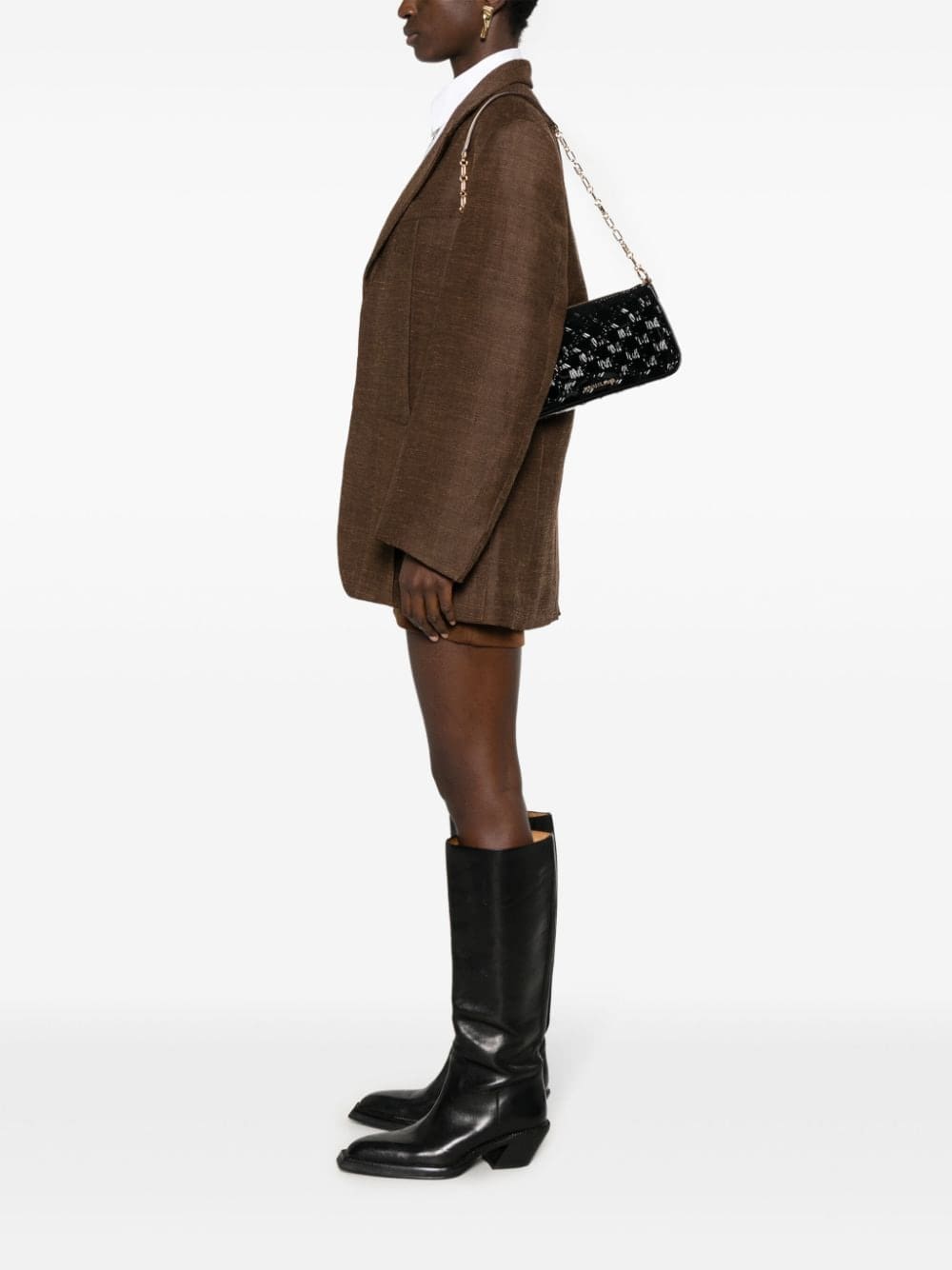 Michael Kors medium Empire logo-debossed shoulder bag - Image 2