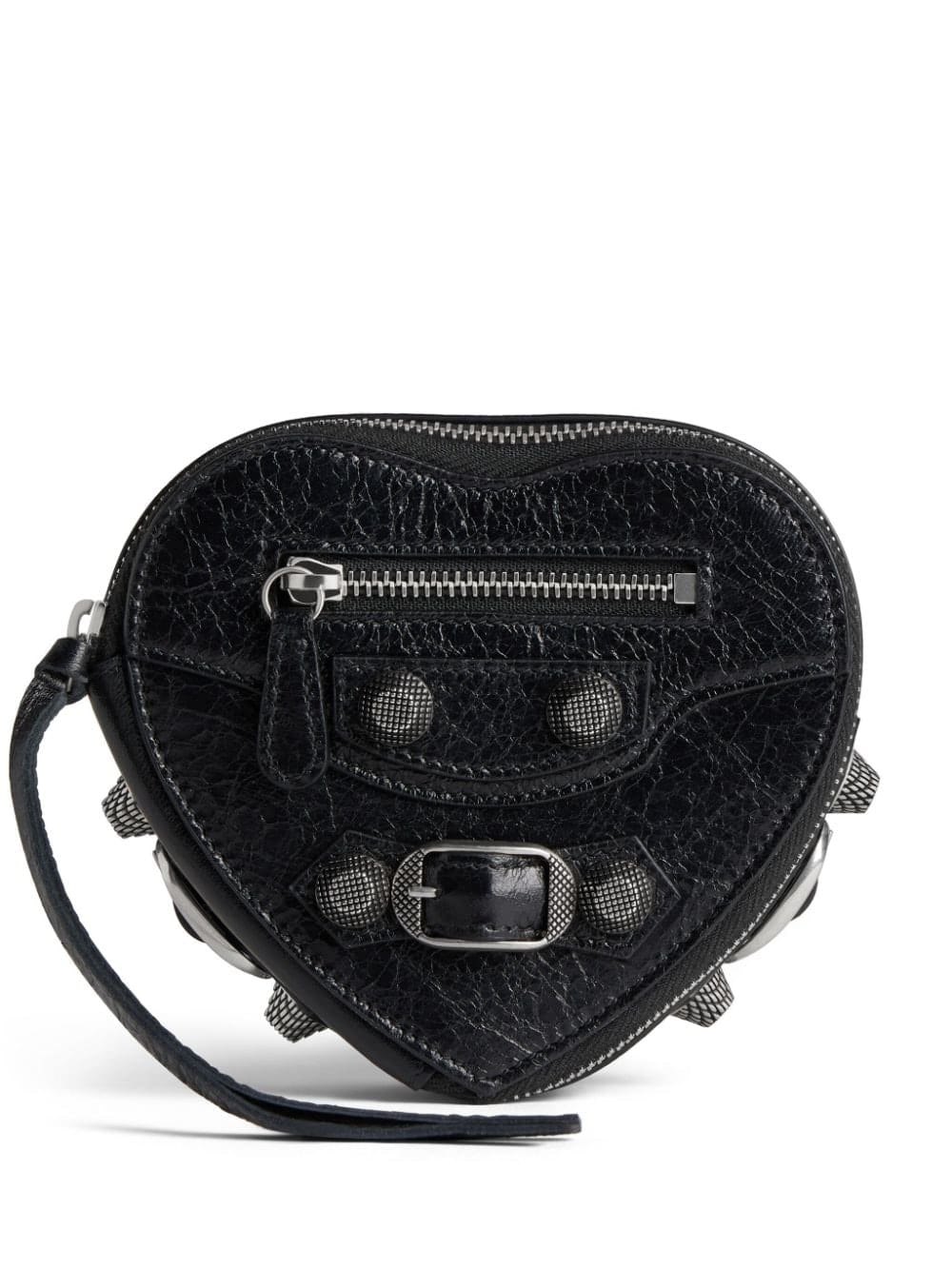 Balenciaga Le Cagole Heart leather clutch bag