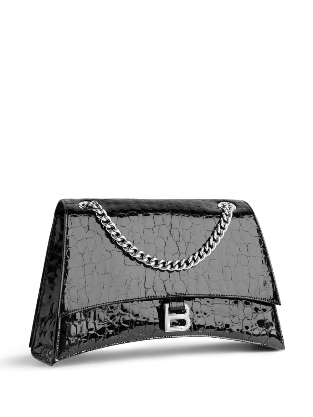 Balenciaga medium Crush crocodile-effect shoulder bag - Image 4
