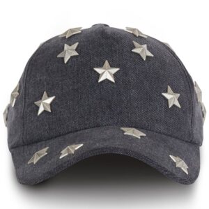 Balmain star-stud denim cap