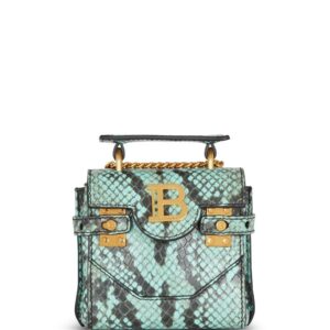 Balmain mini B-Buzz 12 snakeskin-effect handbag