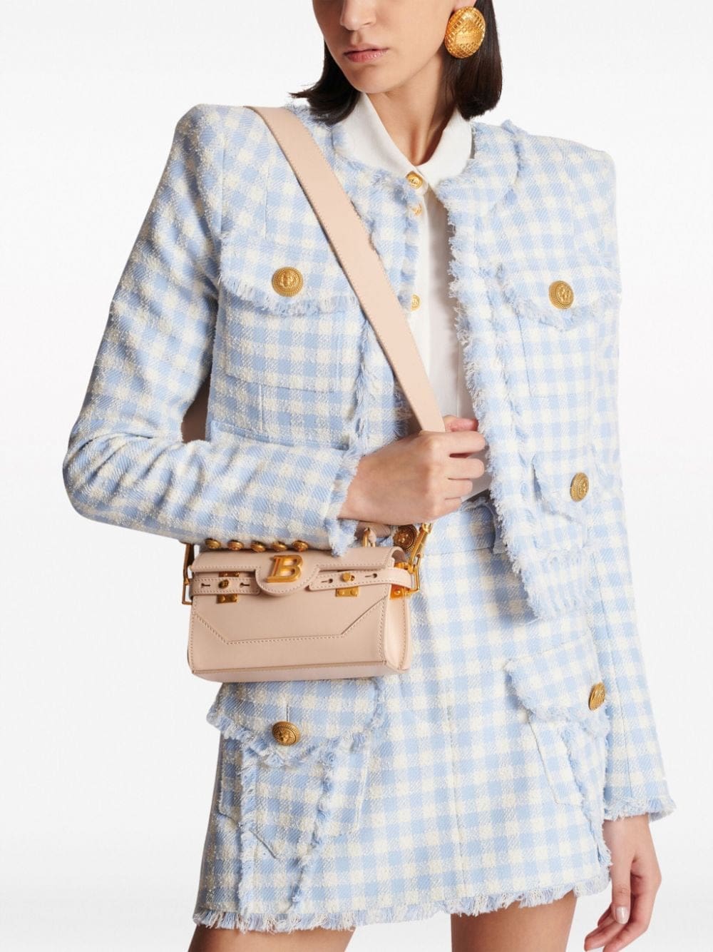 Balmain B-Buzz 19 leather handbag - Image 3