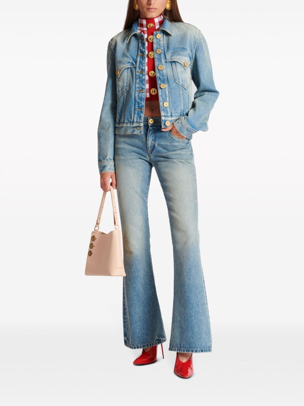 Balmain Embleme leather shoulder bag - Image 2