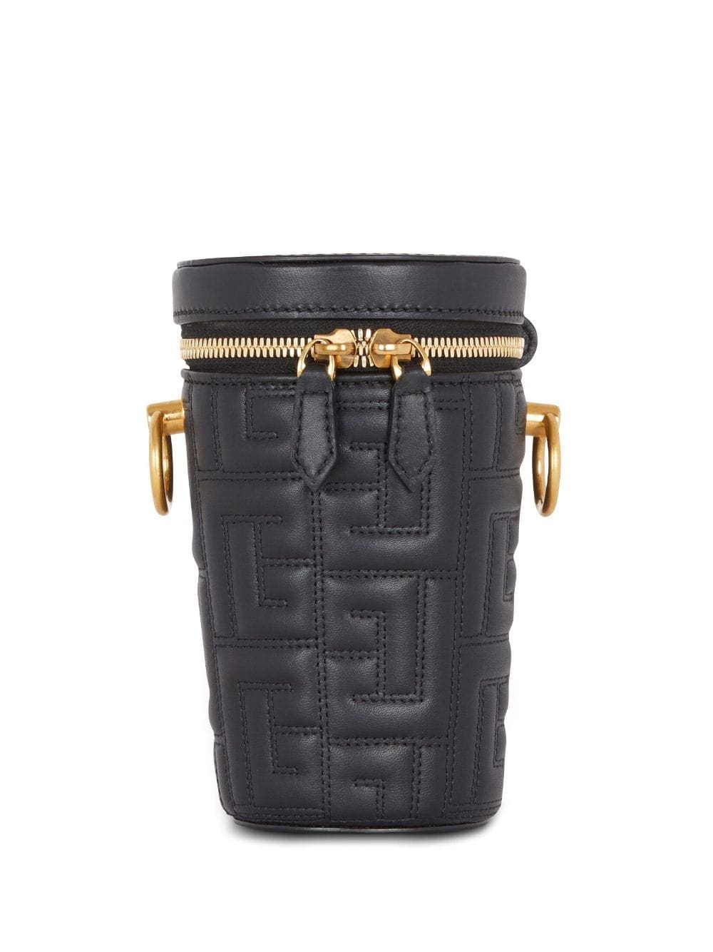 Balmain 1945 quilted leather minaudière bag