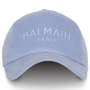 Balmain logo-embroidered cotton cap