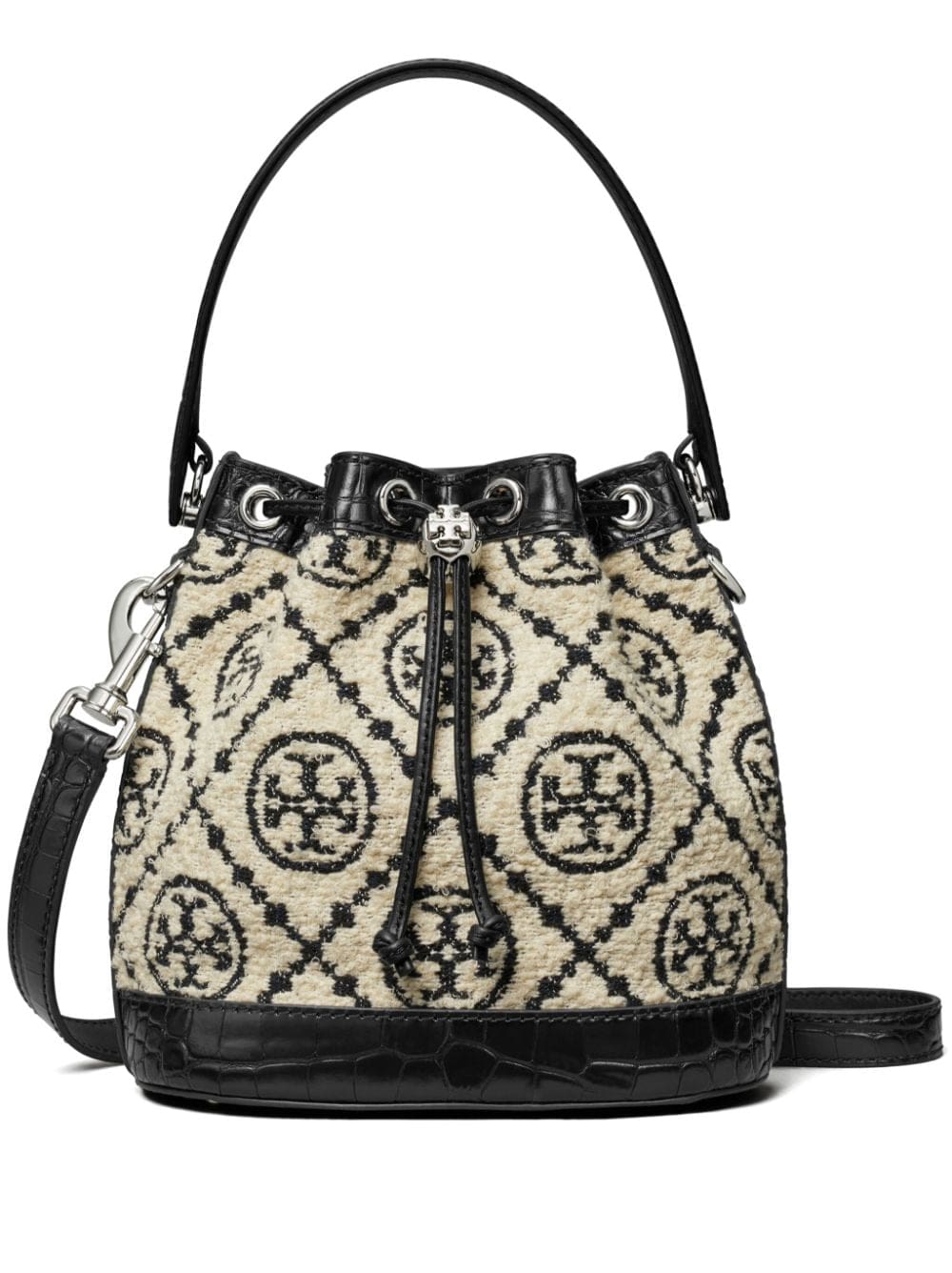Tory Burch T Monogram bouclé bucket bag