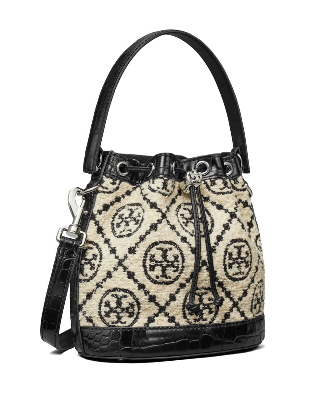 Tory Burch T Monogram bouclé bucket bag - Image 2