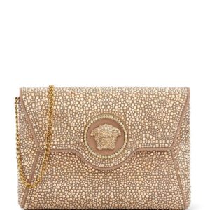Versace La Medusa crystal clutch bag