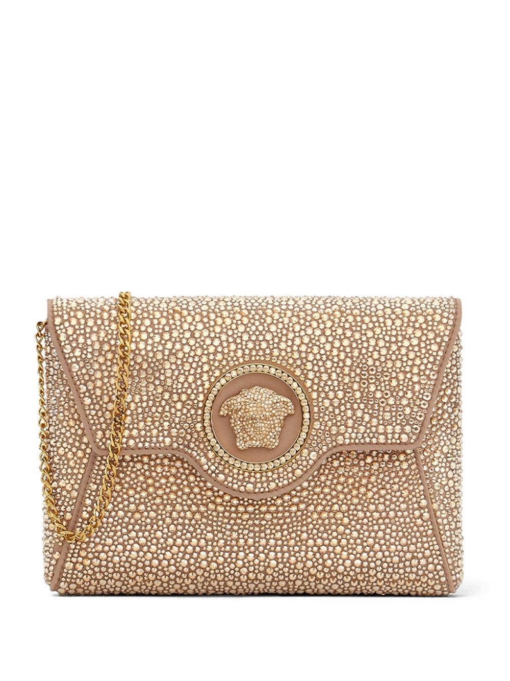 Versace La Medusa crystal clutch bag
