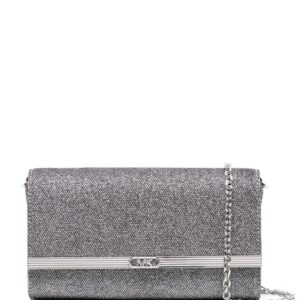 Michael Kors large Mona glitter-detail clutch bag