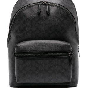 Coach Charter logo-print leather backpack