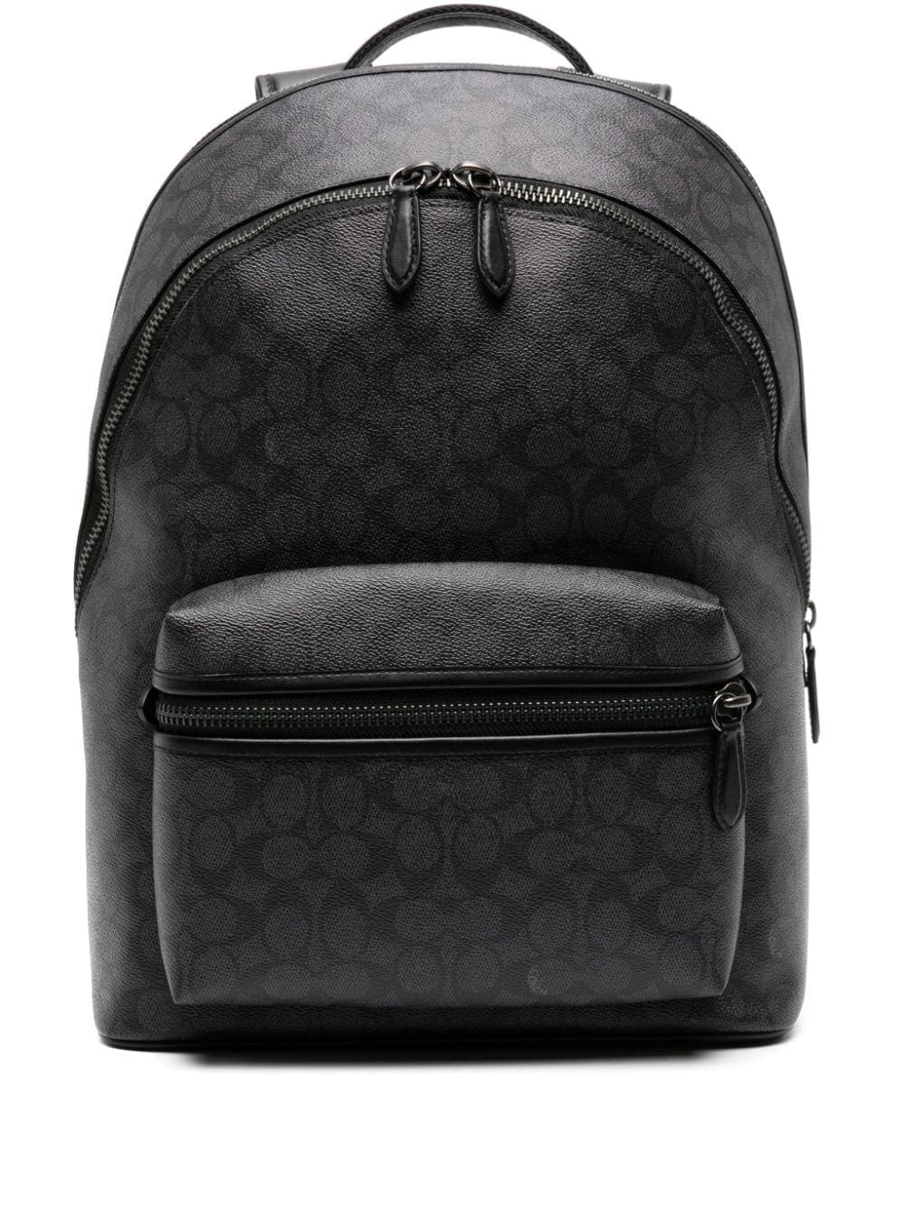 Coach Charter logo-print leather backpack
