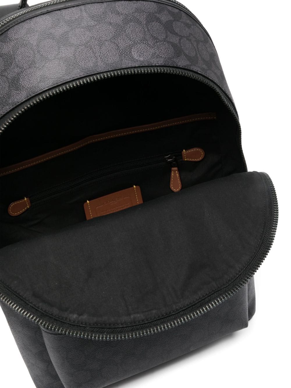 Coach Charter logo-print leather backpack - Image 2