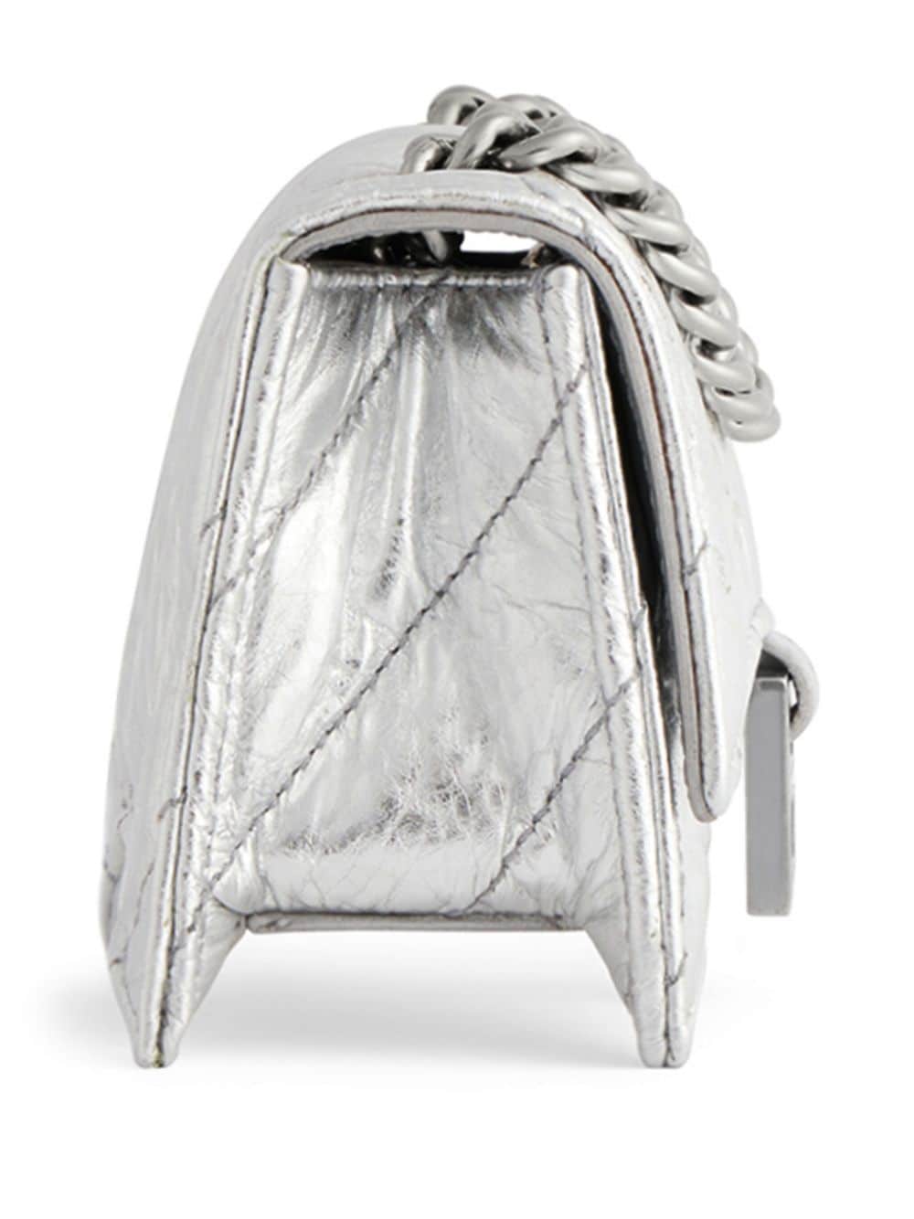 Balenciaga Crush metallic quilted mini bag - Image 4