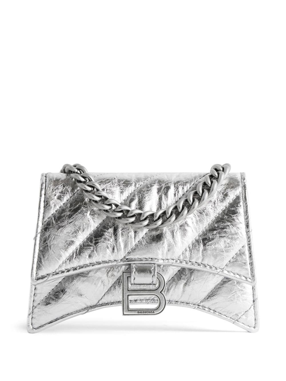 Balenciaga Crush metallic quilted mini bag