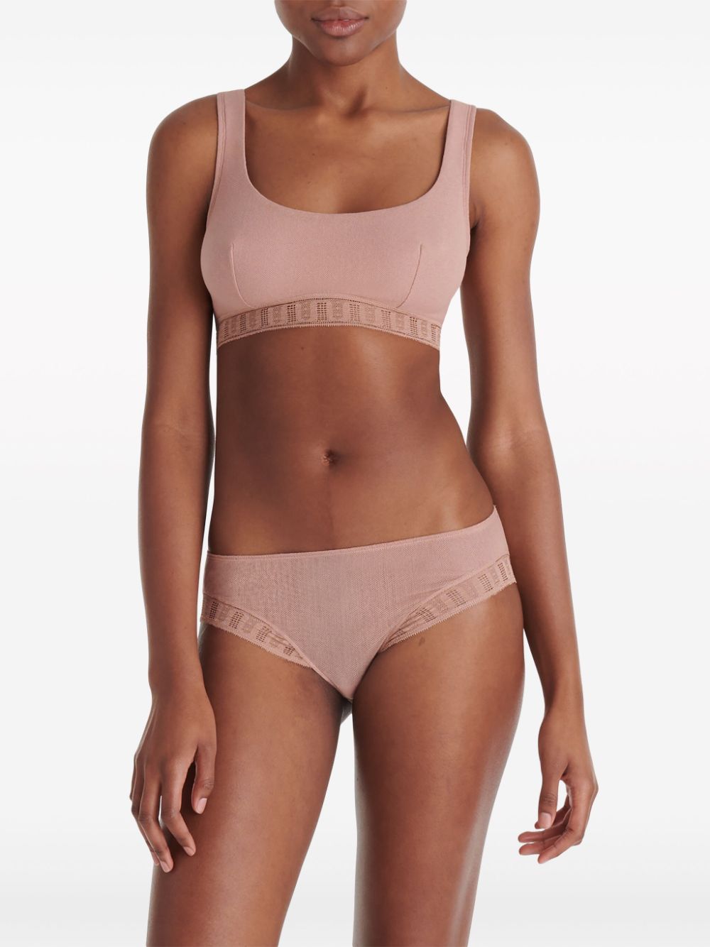 ERES Chiffon crop top bra - Image 3