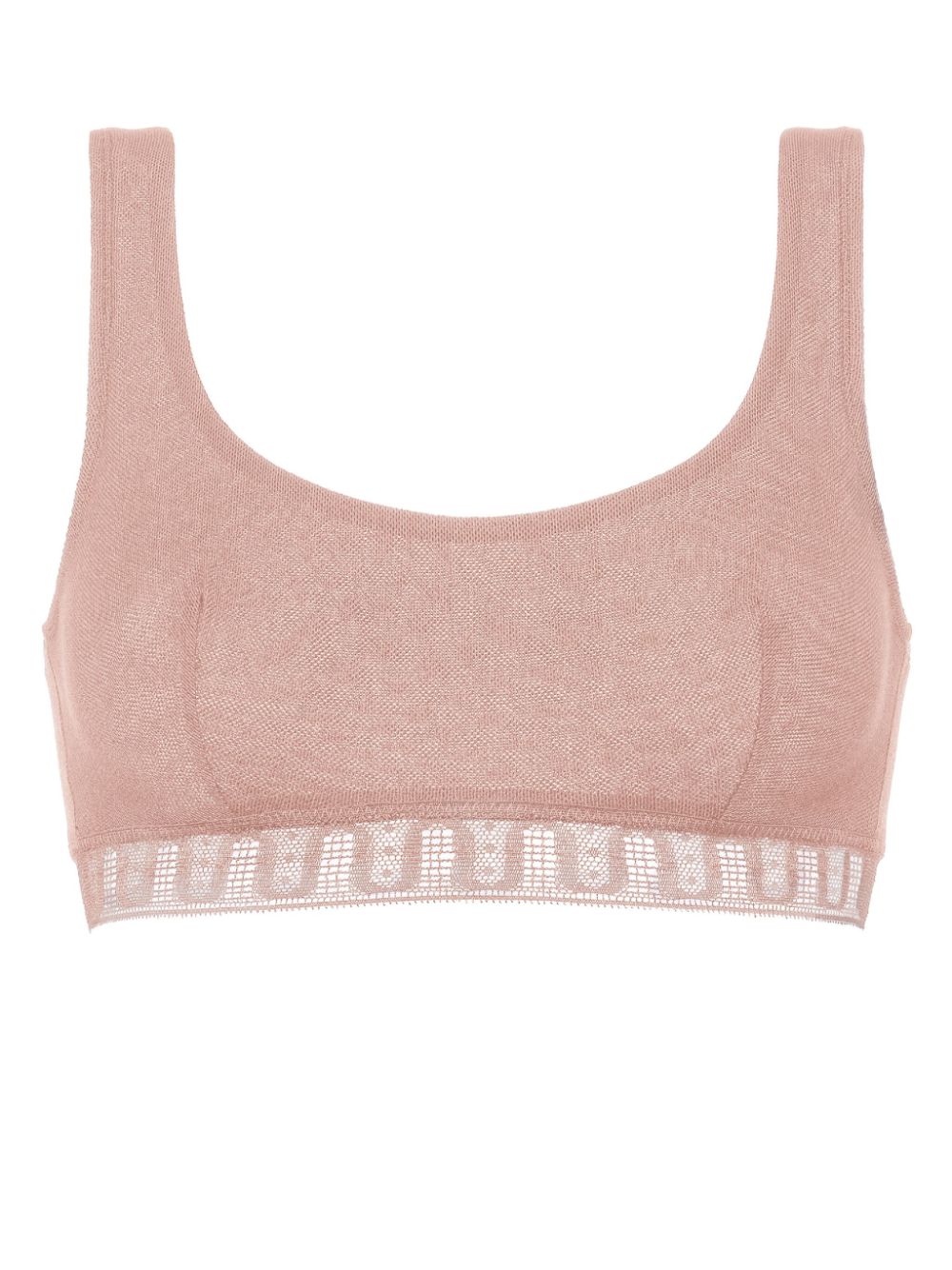 ERES Chiffon crop top bra