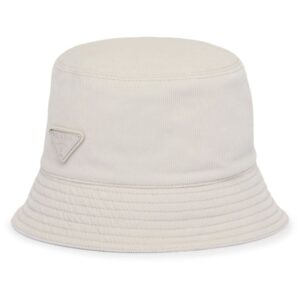 Prada triangle-logo corduroy bucket hat