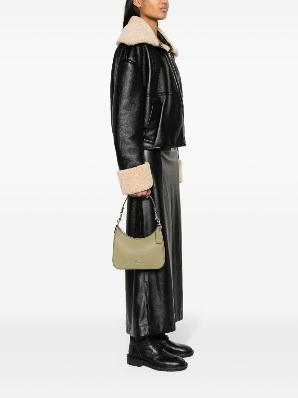 Coach logo-plaque leather tote bag - Image 2