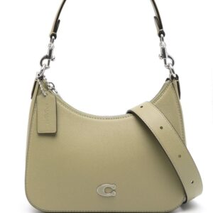 Coach logo-plaque leather tote bag