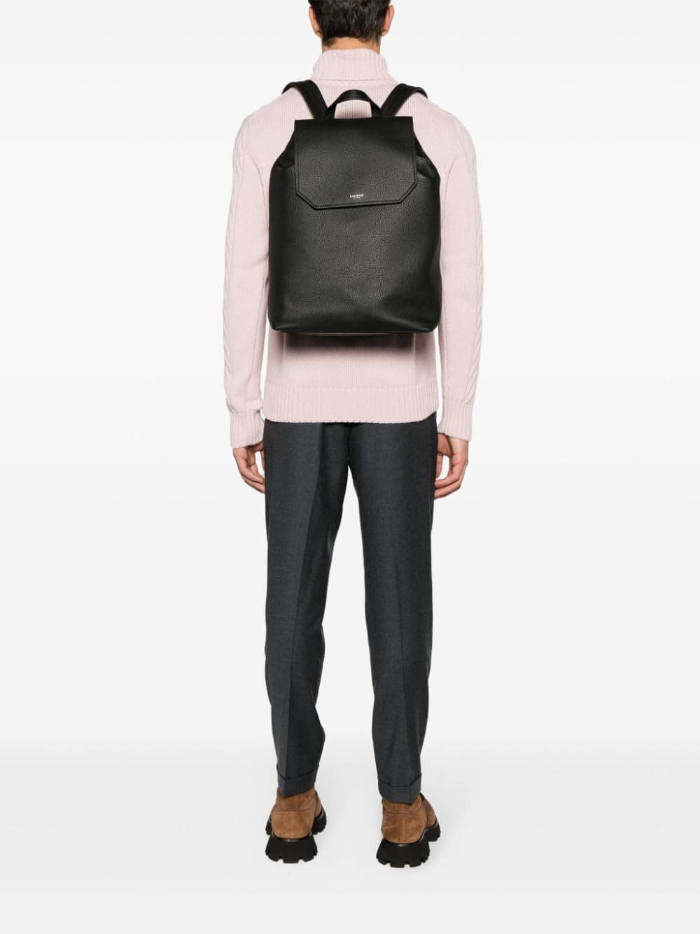 Serapian Day grained-leather backpack - Image 2