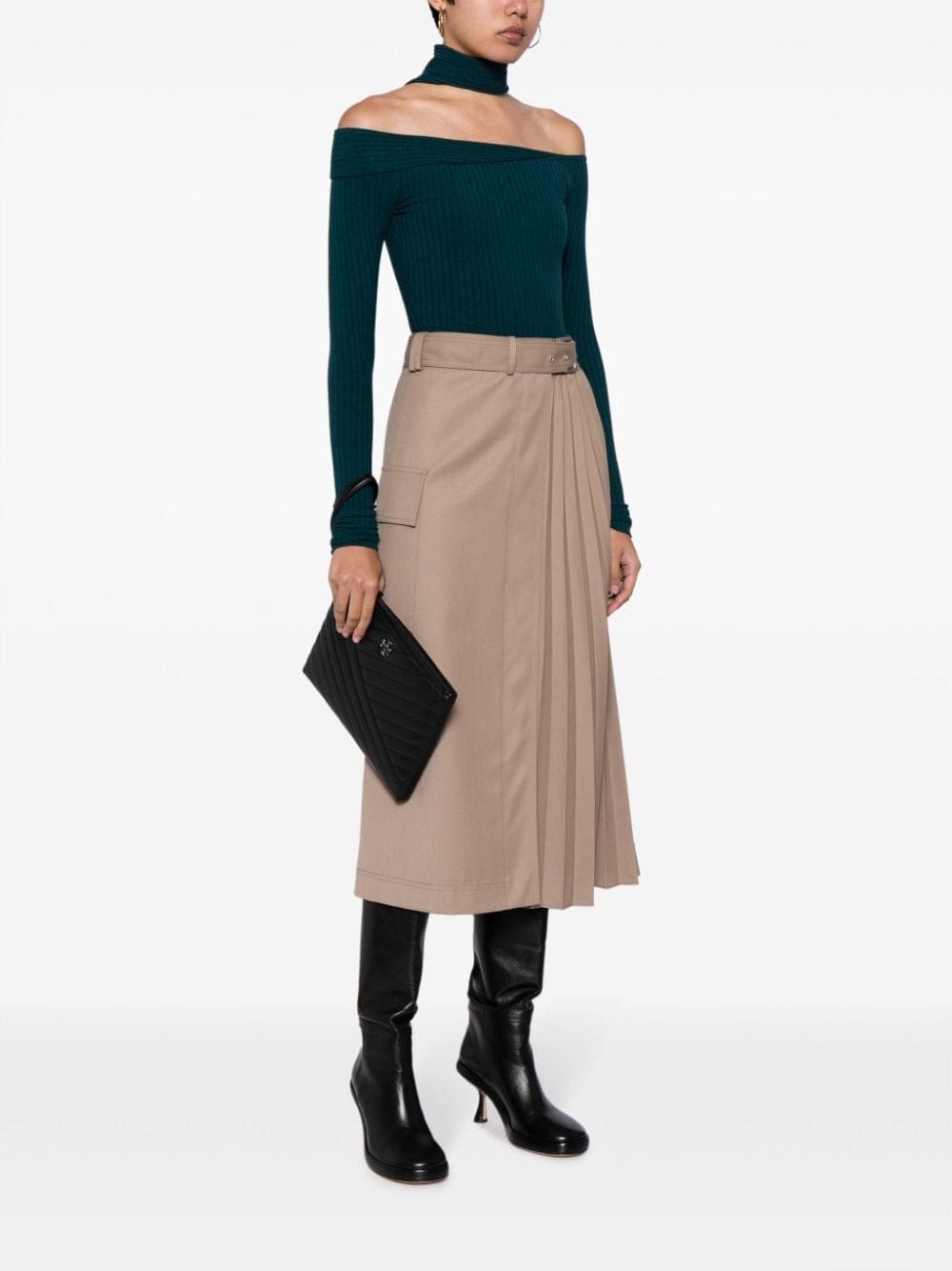 Tory Burch Kira chevron-quilted clutch bag - Image 2