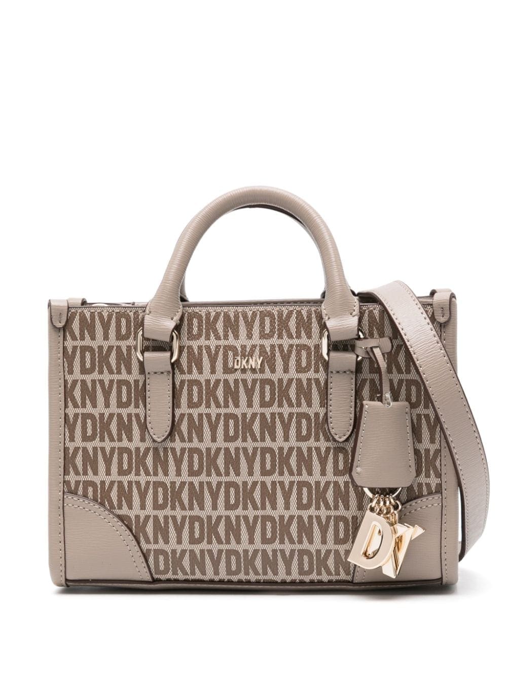 DKNY monogram faux-leather tote bag
