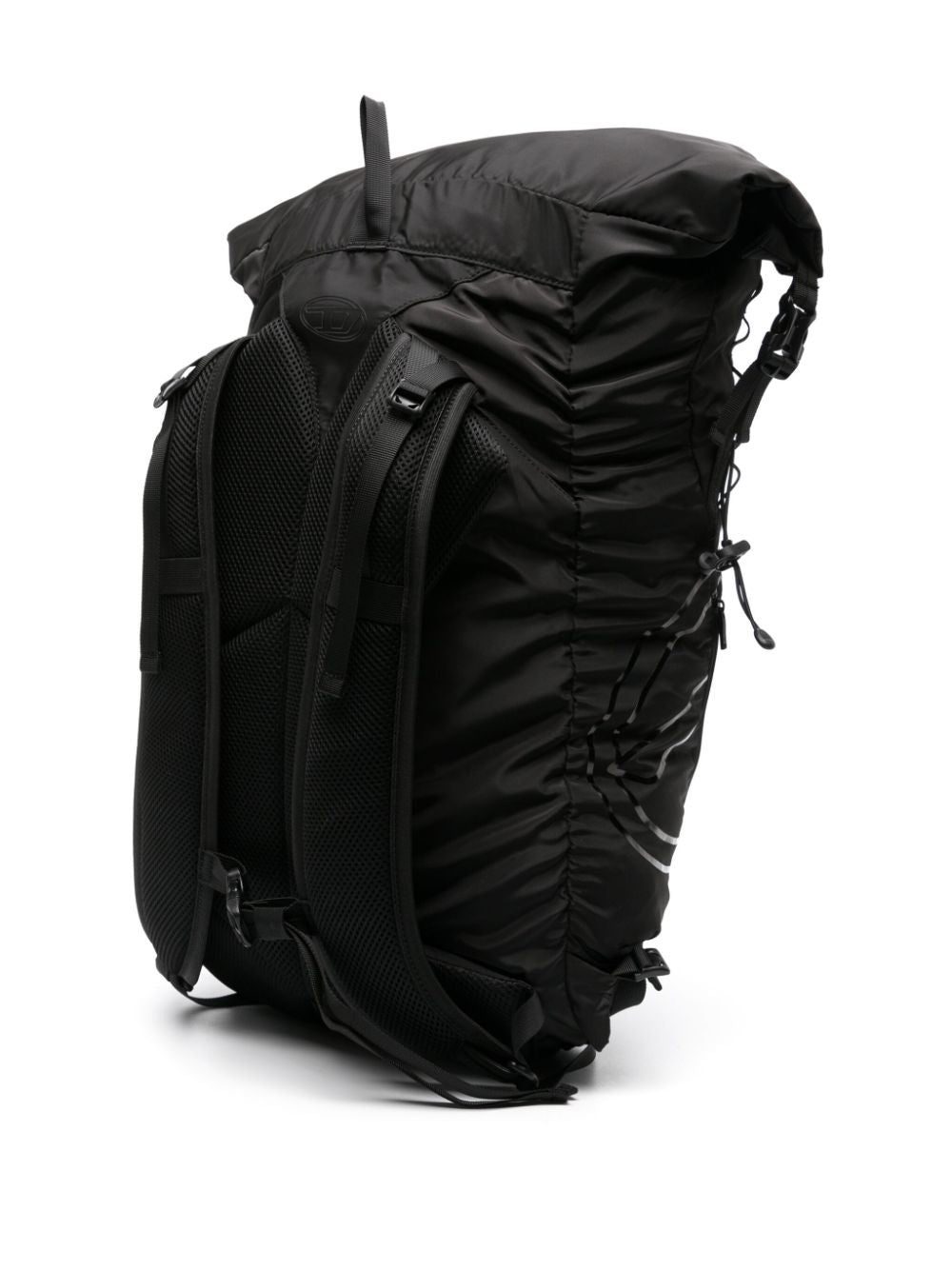 Diesel mesh-panel logo-print backpack - Image 3