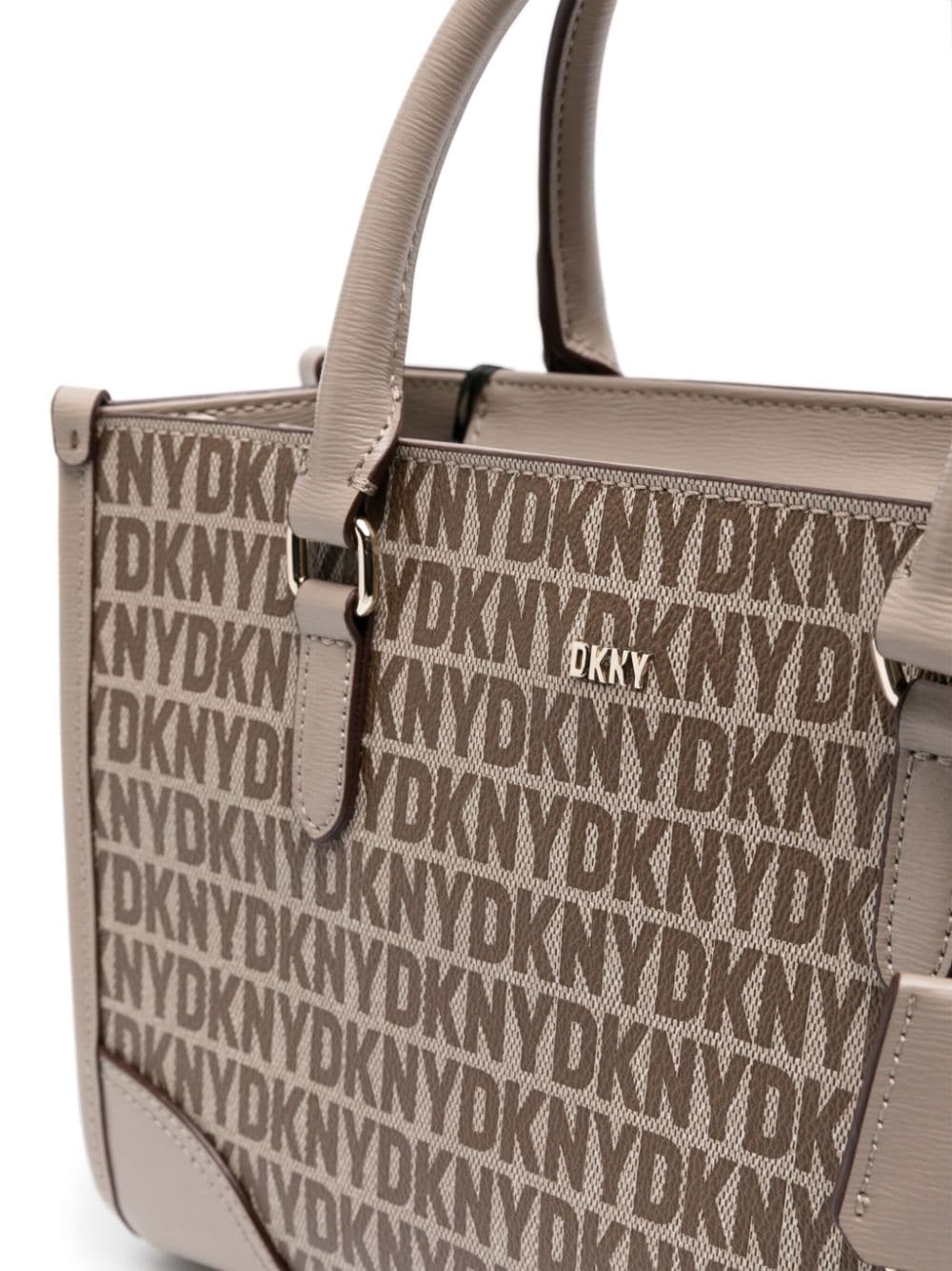 DKNY medium Perri logo-pendant faux-leather bag - Image 4