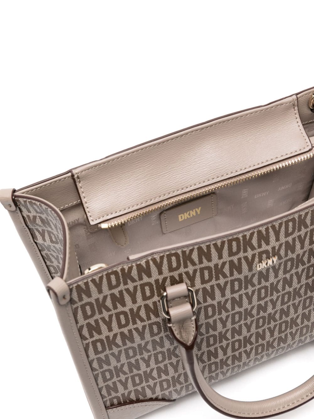 DKNY medium Perri logo-pendant faux-leather bag - Image 5